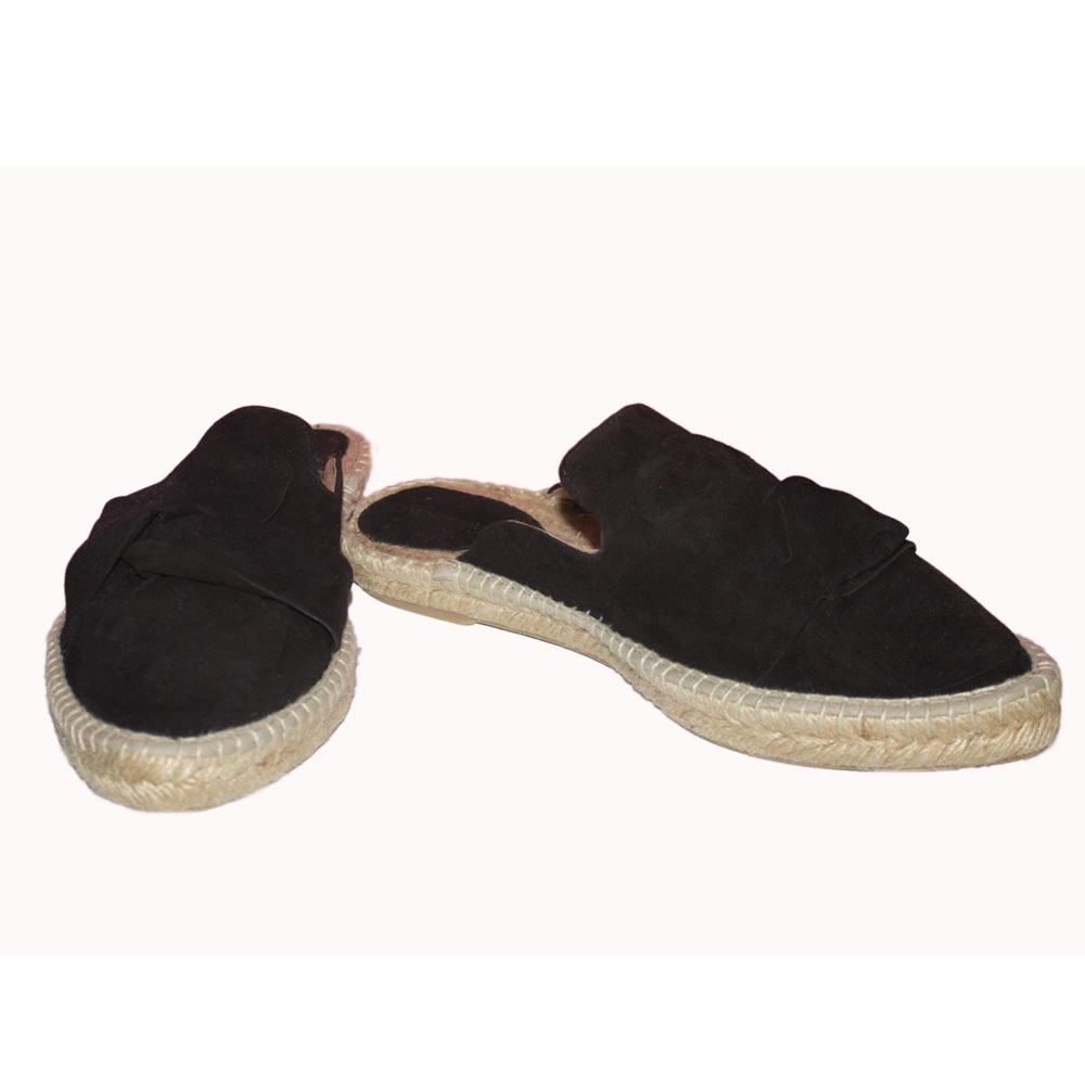 black suede mule shoes Saks Fith Avenue